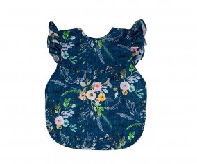 Babero con Manga Corta Bapron Boho Floral Flutter