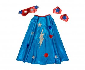 Costume Super Eroe Azzurro 3-6 anni