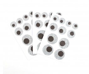 8 Hojas Pegatinas Ojos Brillantes
