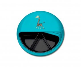 Lancheira Bento Disc Turquoise Giraffe