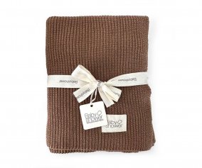 Couverture en Tricot Ctel Caramel