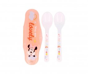 2 Cucharas con Estuche Minnie Indigo Dreams