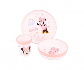 Vaisselle Antidrapante Minnie Indigo Dreams Stor Premium pour Enfants 