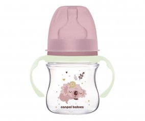 Bouteille Sleeping Koala Pink avec Poignes Fluorescentes 120 ml