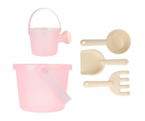 Beach Toy Set Glitter Bucket