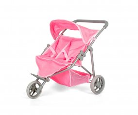 Cochecito para Muecos Gemelar Rosa