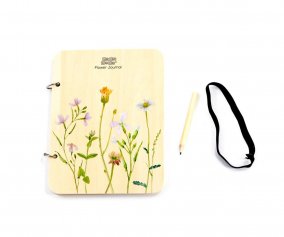 Diario con Lpiz Flores Mamamemo