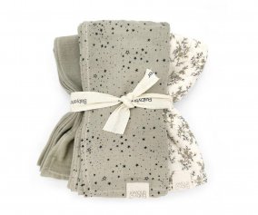 Pack de 3 Mini-muselines Dune Sky