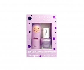 Duo Protetor labial e esmalte de unhas Malva