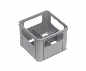 Grayscale Tray for 4 Bottles