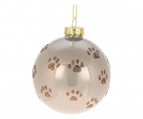 Crystal Ball Opal Brown Puppy Pawprints