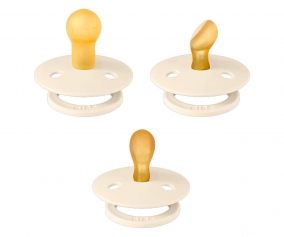 Pack of 3 BIBS Pacifiers Try-It Liberty Eloise Ivory