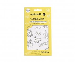 12 Tatuajes Temporales para Colorear de Animales