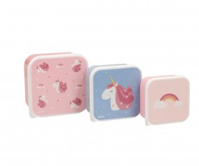 3 Lunch Boxes Magical Unicorn