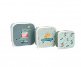 3 Lunch Boxes Croc