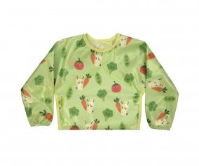 Bavoir  Manches Wipeezee Bavoir Green Bunny & Veg Waterproof