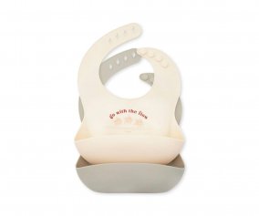 2 Bavoirs Silicone Goldie 