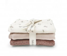 Lot de 3 Mini-mousseline Roseberry 