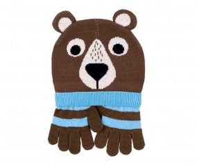 Bonnet d'hiver avec Gants Ours 