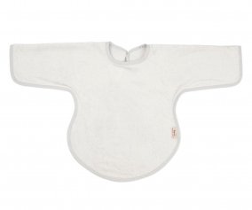 Bavoir  Manches Silver Grey Personnalisable 
