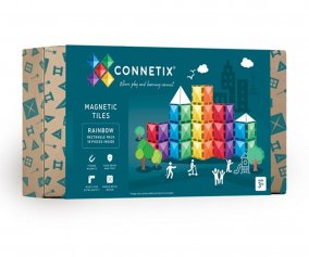 Construccin Connetix Rainbow Rectngulo 18 piezas