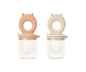 Mangeoire Anti-touffement Silicone Tuscany Rose/Apple Blossom 