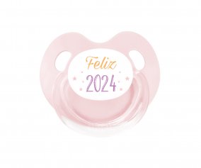 Chupete Retro Rosa Feliz 2024