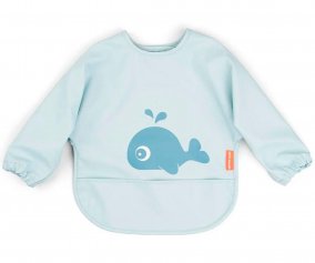 Bavoir avec Manches Blue Wally de 6  18 m Personnalisable
