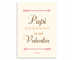 Valentine's Dad Personalised Print