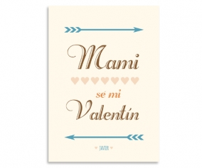 Valentine's Mum Personalised Print