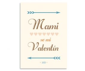 Lmina Personalizada San Valentn Mami