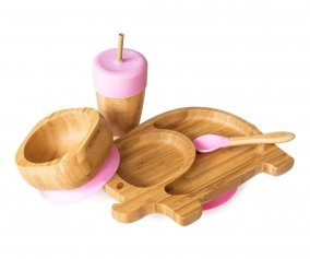 Set de Jantar Ecorascals  Pink Elephant