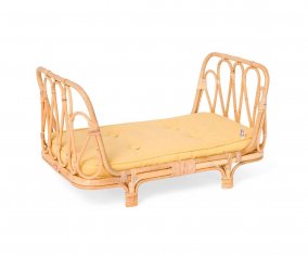 Cama Boneca de vime Amarela