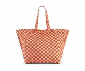 Borsa Tote Elisa Damier Caramel/Strawberry