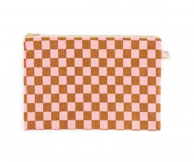 Borsa a Mano Lili Damier Caramel/Strawberry