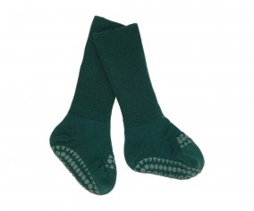 Chaussettes  Semelle Antidrapante en Laine Mrinos Vert Fort