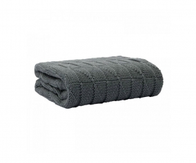 Couverture Tricot Personnalisable Anthracite