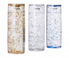 3 garrafas sensoriais de glitter