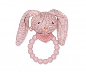 Anneau de dentition et Hochet Bunny Powder 