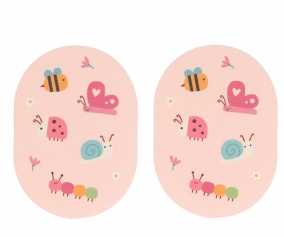 2 Iron-On Patches for Clothes Bugs