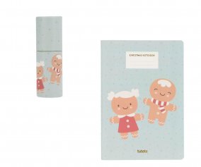 Promoo de Natal: Caderno  e Tubo de Lpis Coloridos Sage