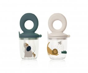 Ttine Grignoteuse en Silicone Miranda, lot de 2 All Together/Sandy