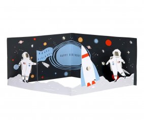 Carto de Aniversrio Space 3D Scene