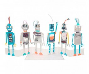 Biglietto Compleanno Robots