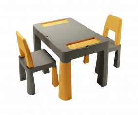 Mesa Multifuncional Teggi Graphite/Mostarda
