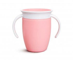 Taza Antigoteo con Asas Miracle 360 Rosa Pastel 200ml