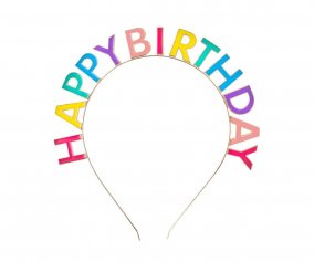 Diadema Multicolorida Happy Birthday