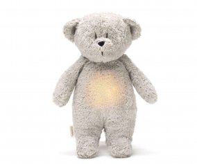 Moonie Urso de Peluche Grey Nature Organic Light-Sound