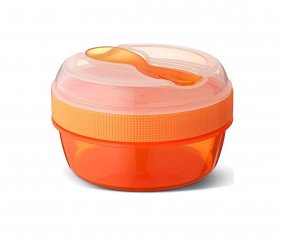Lancheira Orange N'ice Cup com tampa de resfrigerao