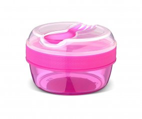 Lancheira roxa N'ice Cup com tampa de refrigeração